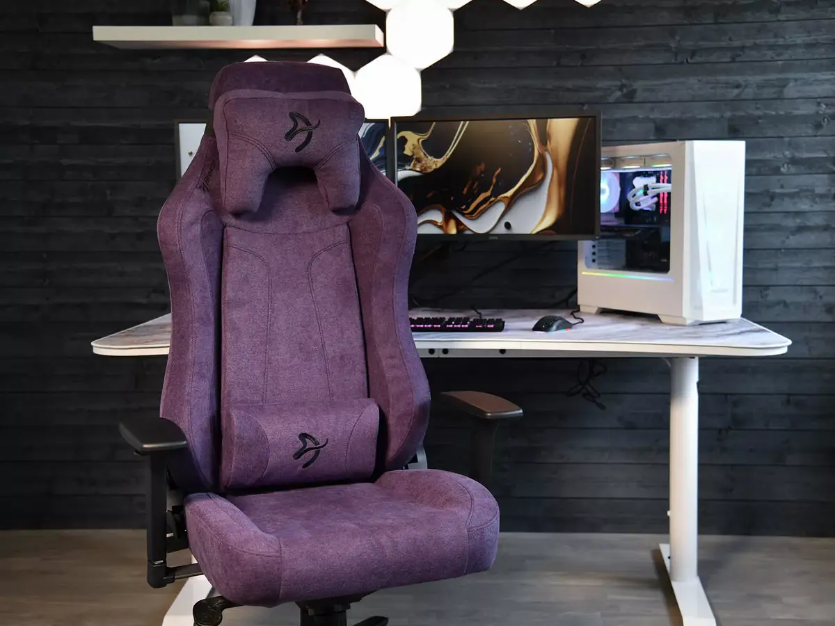 Arozzi Vernazza SoftFabric Purple gaming chair Photo 5