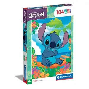 Пазл Clementoni Supercolor Stitch, 104 элемента, 269×379 мм, 6+ лет
