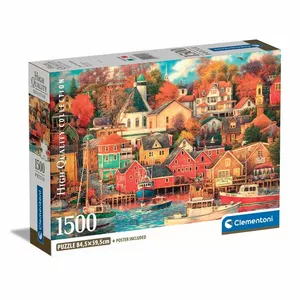 Пазл Clementoni High Quality Collection Good Times Harbor 1500 элементов, 843×592 мм