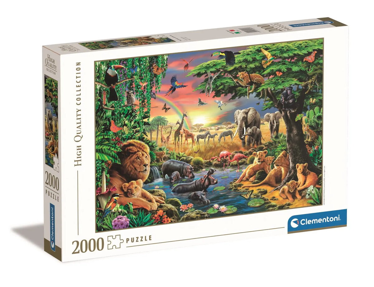 Clementoni 32081 Puzle The African Gathering