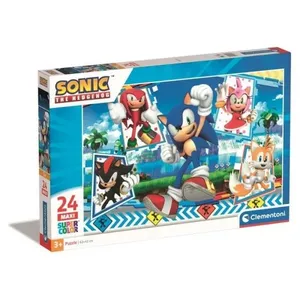 Пазл Clementoni Puzzles 24 elements Maxi Sonic — 24 элемента, крупный формат для детей