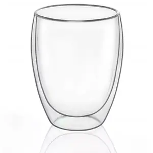 Glass mug Springos HA7348 350 ml — glass cup for hot and cold drinks