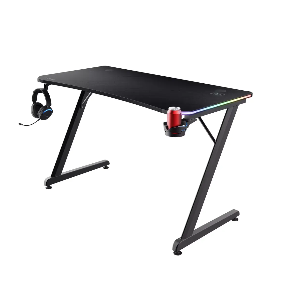 Прямоугольный стол TRUST GXT 709 LUMINUS Black Photo 3