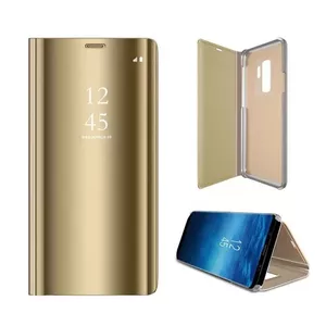 Vāciņš Smart Clear View Riff priekš Huawei P40 Lite E / Y7P, zelta, OEM100067