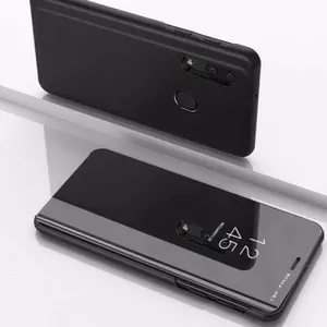 Protective Clear View case Riff for Huawei P40 Lite E / Y7P — Black