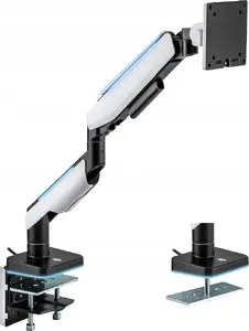 Monitor mount LogiLink BP0162 17-49 Gaming aluminum with lighting black white