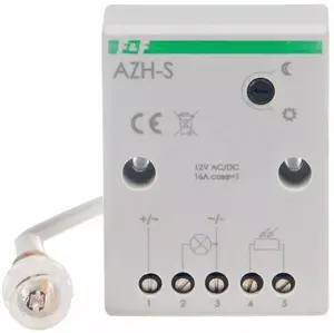 F&F AZH-S-12V Twilight Switch with External Hermetic Probe 12V 16A 2-1000lx