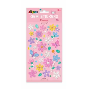AVENIR Gem Stickers Flower – decorative self-adhesive floral rhinestone stickers