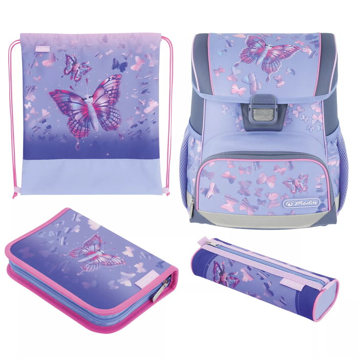 希少★Fabulous AssortedBook limited edition school bag set Herlitz Loop Plus Butterfly Paradise | AiO.lv
