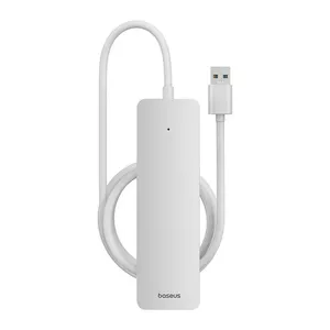 Centrmezgls Baseus UltraJoy Series Lite 4-Port 200cm (USB uz USB3.0*4) (balts)