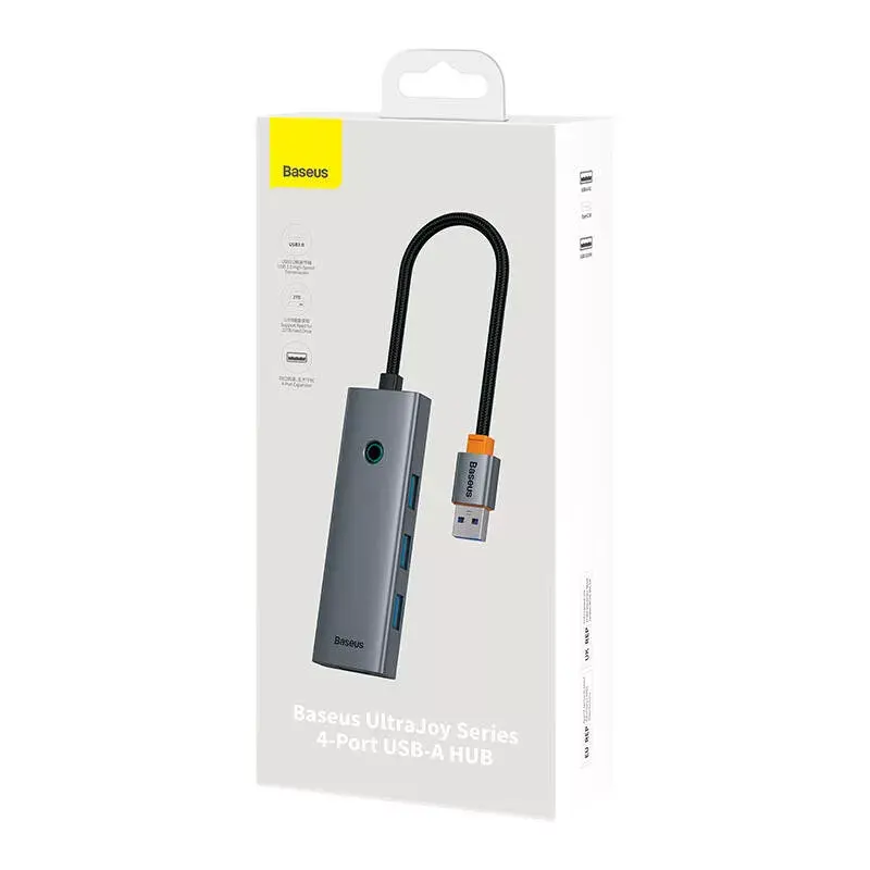 USB hubs Baseus B0005280B811-04 — 4 USB 3.0 porti Photo 8