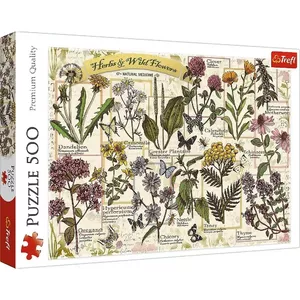 Пазл 500 элементов TREFL — Herbarium Medicinal Herbs, 500 деталей