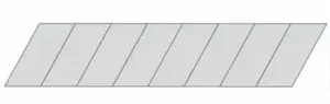 Dedra M9021 Snap-off Blades 18mm, 10 Pieces