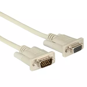 VGA Cable ROLINE HD15 F - HD15 M B-A 6 m