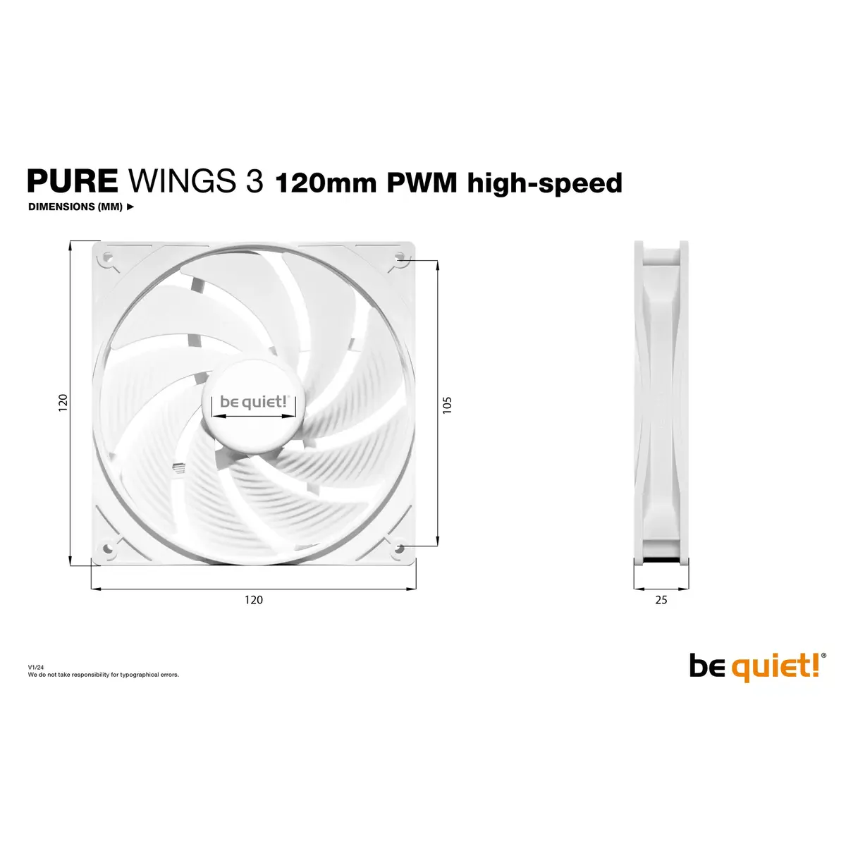 Ventilators be quiet! Pure Wings 3 120mm PWM Photo 5