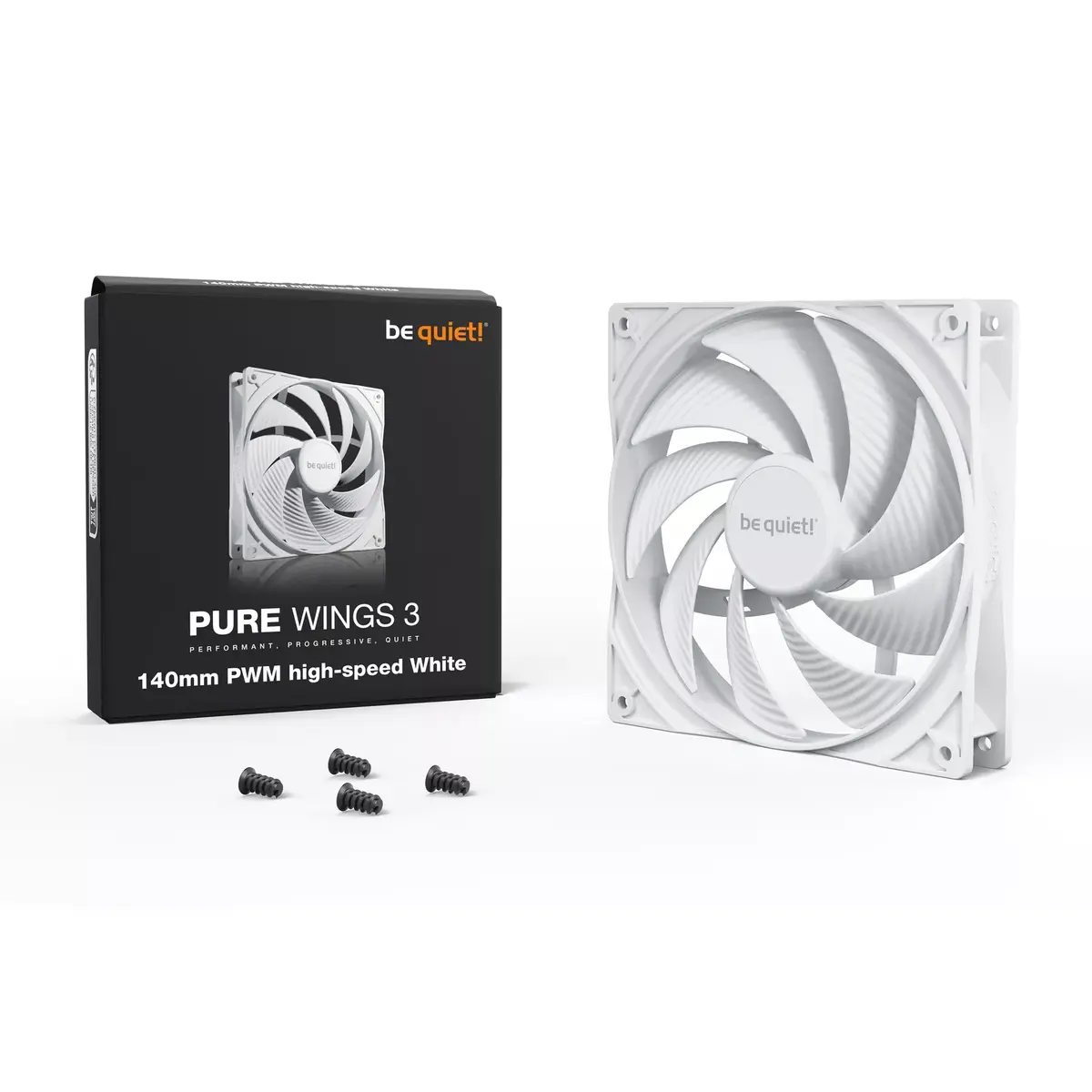 Ventilators be quiet! Pure Wings 3 140mm PWM augstas ātruma balts Photo 3