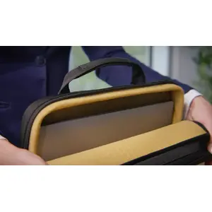 Rear laptop compartment