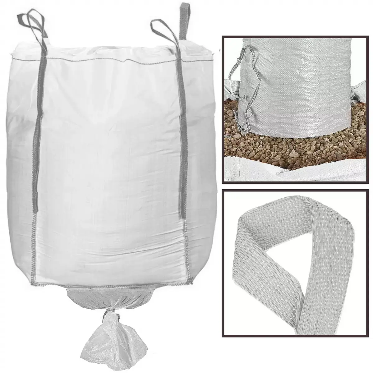 Construction waste bag Springos GA0052 160×90×90 cm Photo 4