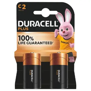 Duracell LR14 sārma baterija 1.5V, 2 gab.