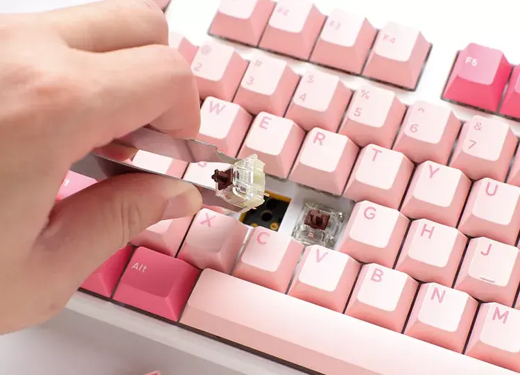 Ducky One 3 TKL Gossamer Pink Tastatūra Photo 6
