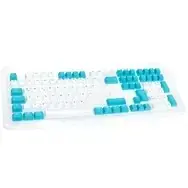 Keycap set Ducky DKSA109-DEPDBWZOT PBT ISO DE white blue