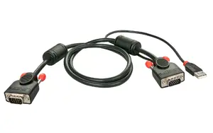 KVM system cable Lindy KVM Switch Combo Series USB 2 m — VGA (male), USB, black