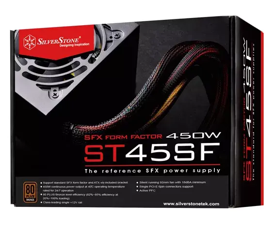 Barošanas bloks Silverstone ST45SF 450 W