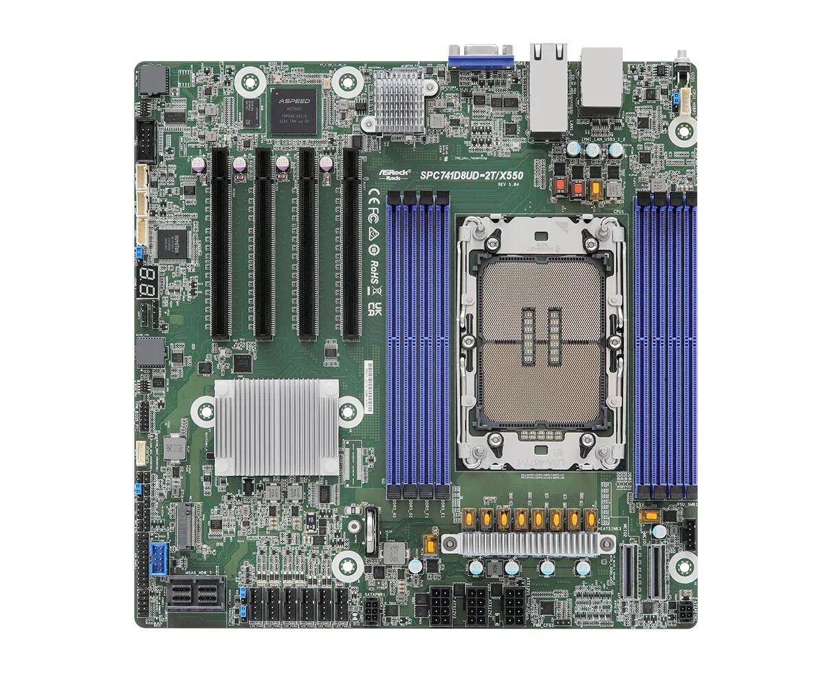Pamatplate Asrock SPC741D8UD-2T/X550 Intel C741 LGA