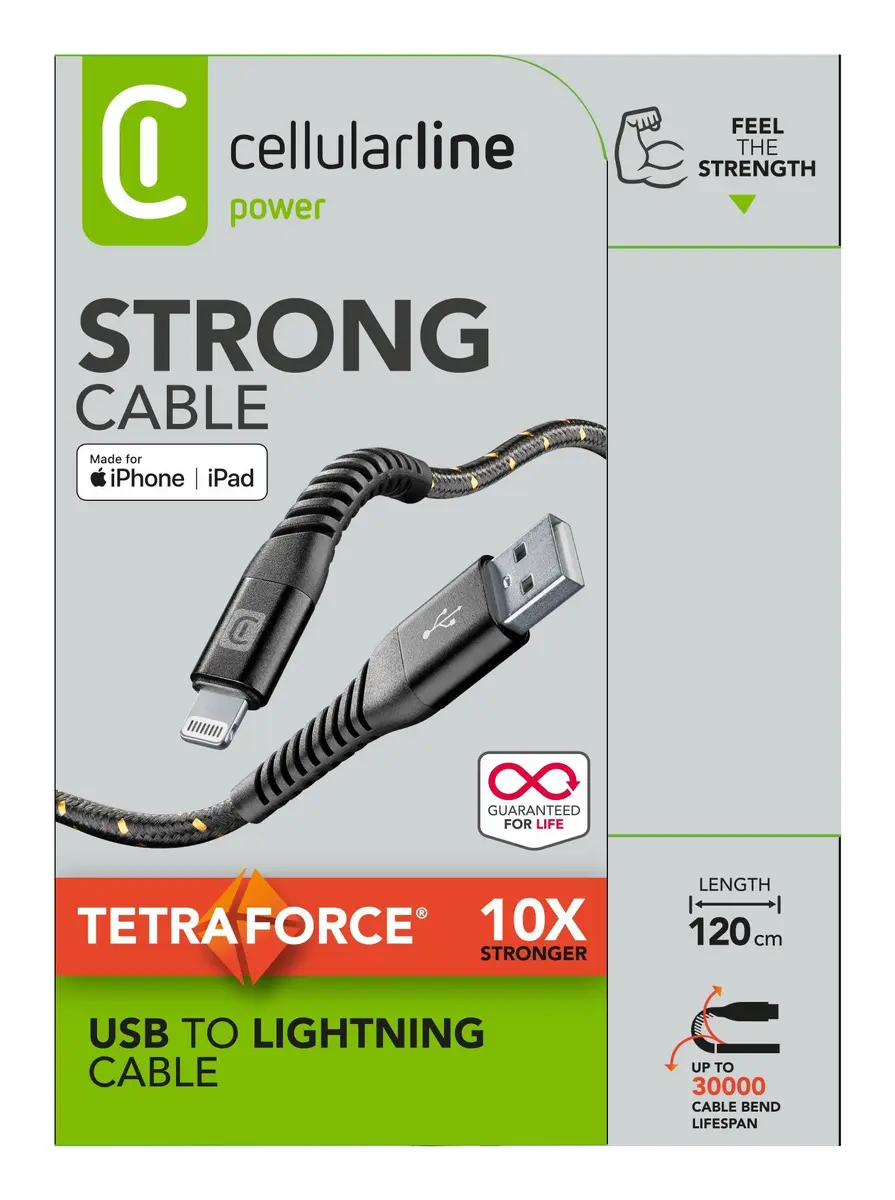 Cellularline Tetra Force Kabelis Lightning uz
