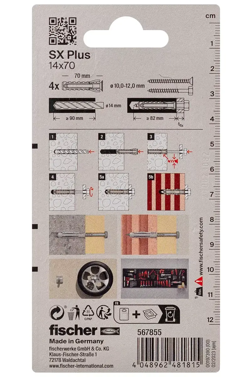 Fischer SX Plus paplašināšanas enkurs 70 mm Photo 3