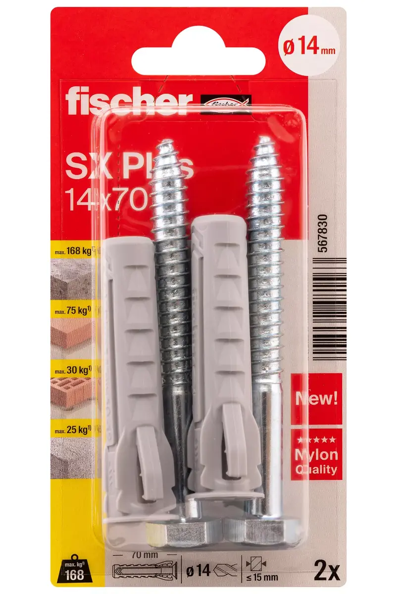 Fischer SX Plus paplašināšanas enkurs 70 mm Photo 2