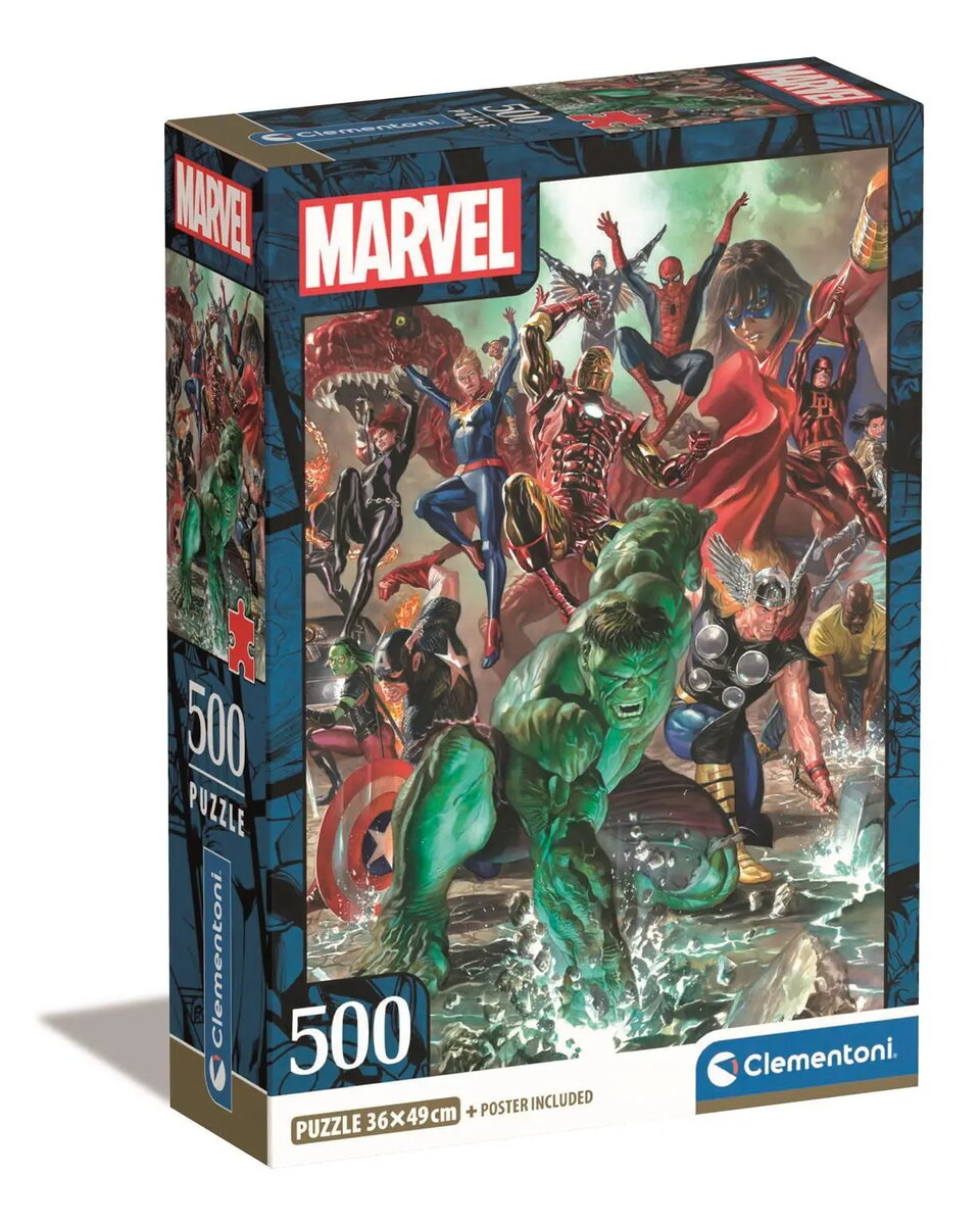 Clementoni 35546 Compact The Avengers 500