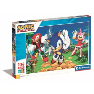 Пазл Clementoni Puzzles 104 elements Maxi Sonic — 104 элемента, детский пазл