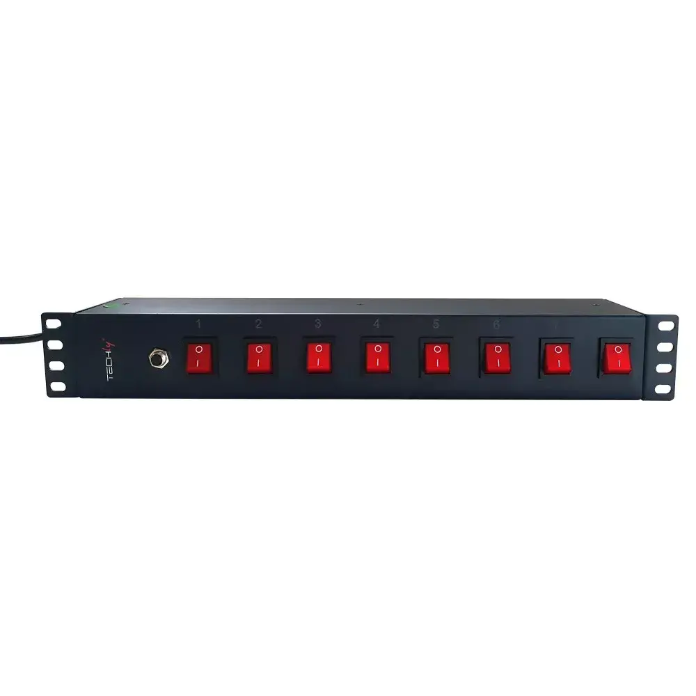 Розетка для стойки Techly 8 выходов 19" Photo 4