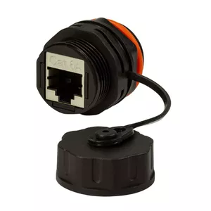 Переходник RJ45 Techly IWP-MD C6A-IPPANT черный
