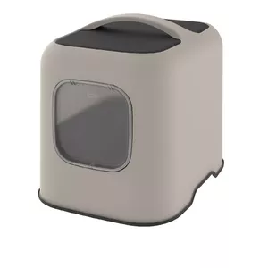 Hooded litter box Rotho BIALA Beige 395×510×443 mm, plastic with spatula