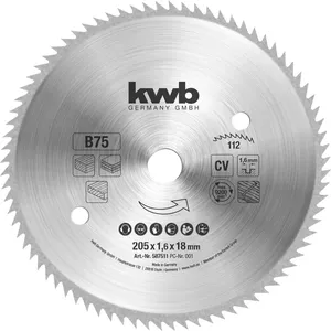 Циркулярный пила KWB 587511 20.5 см Сверло 1.8 см для фанеры