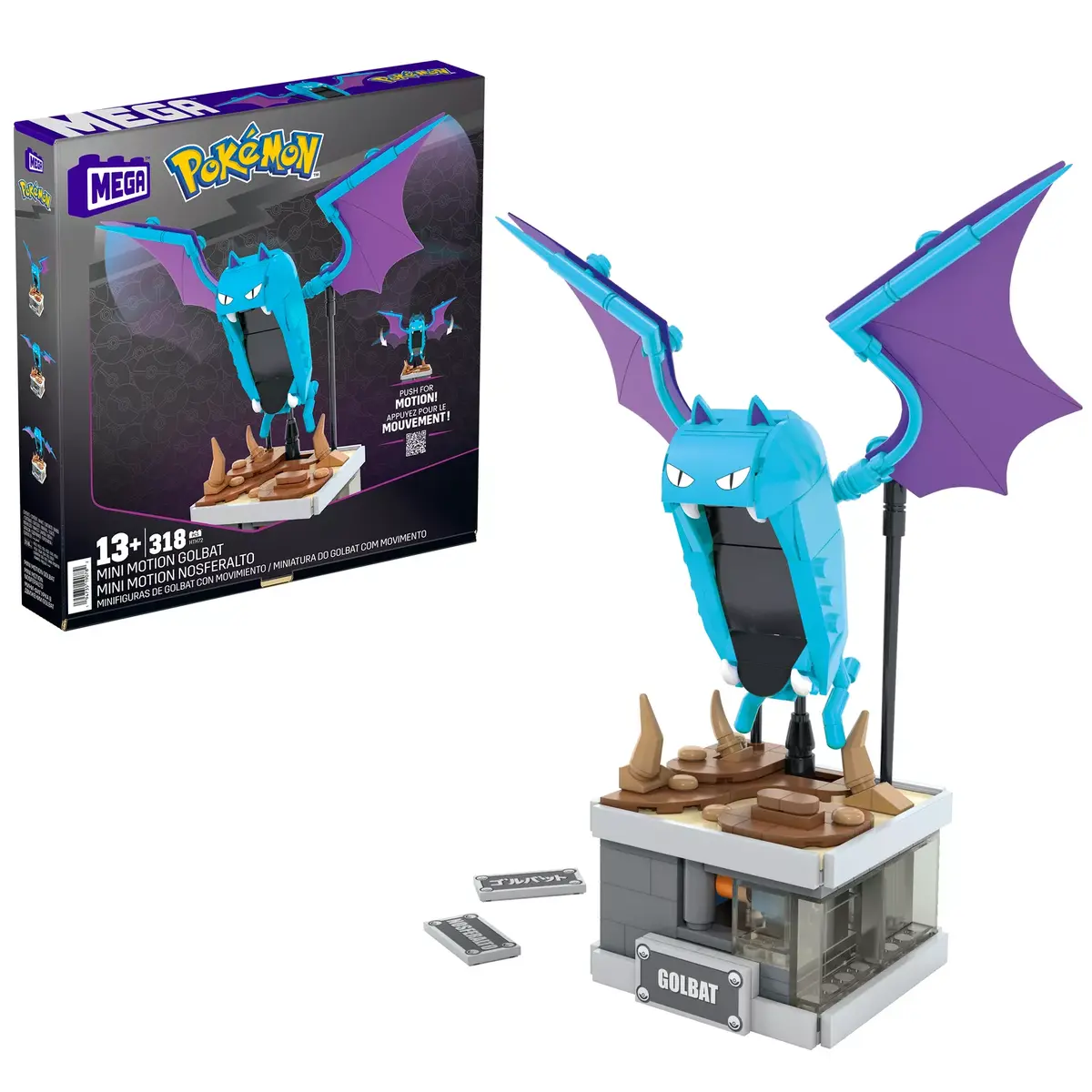 MATTEL MEGA Showcase Pokémon Mini Motion Golbat Photo 6