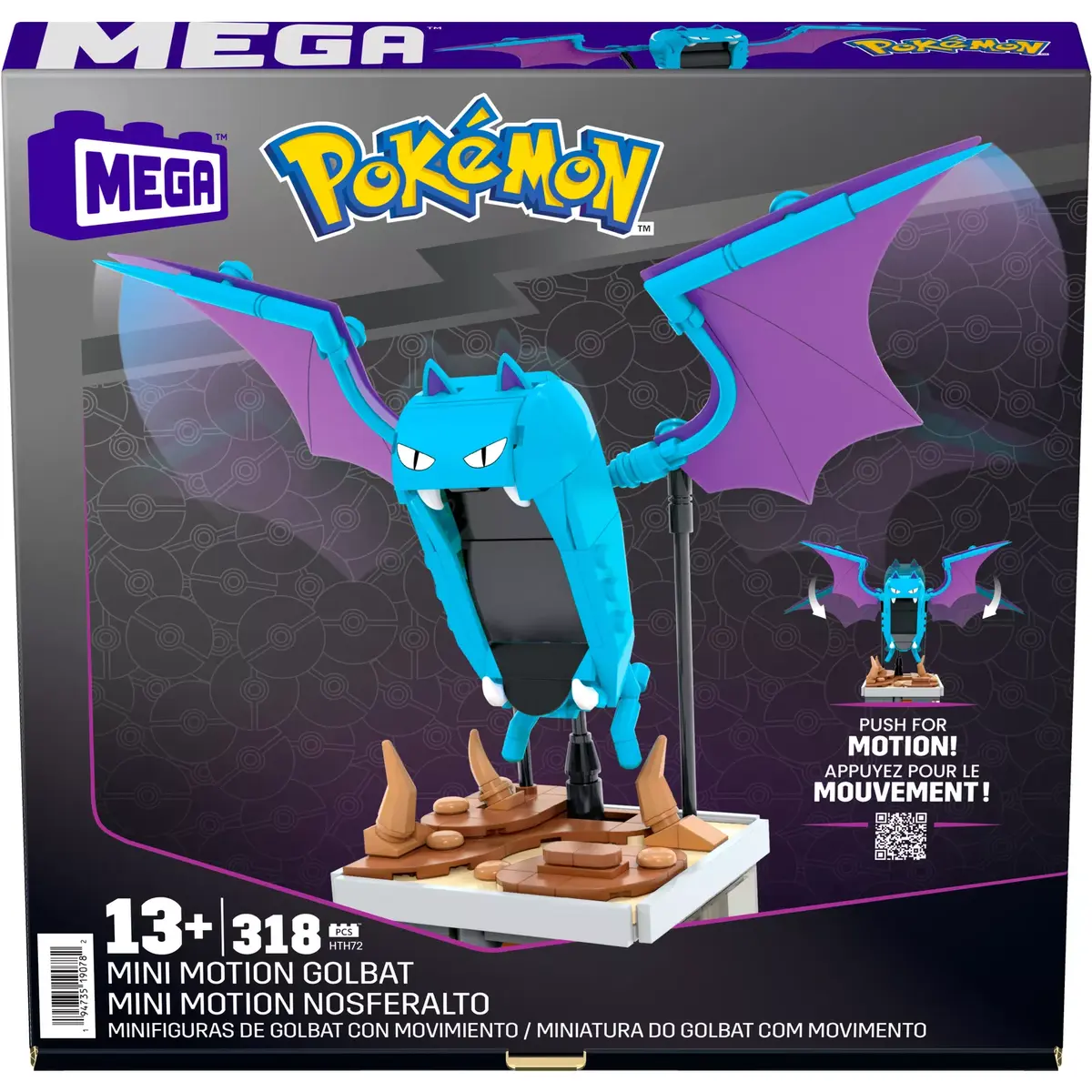MATTEL MEGA Showcase Pokémon Mini Motion Golbat Photo 11