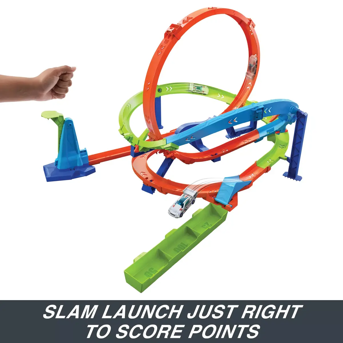 Transportlīdzekļu un trases komplekts Hot Wheels Action Loop Cyclone Challenge Photo 7