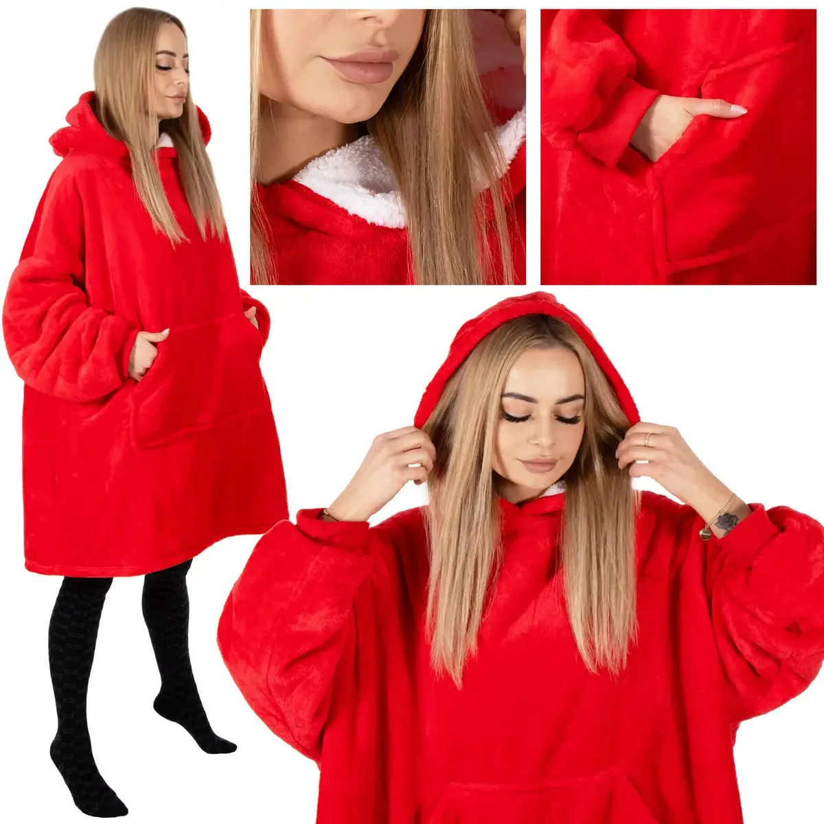 Hoodie blanket Springos HA7321 Photo 3