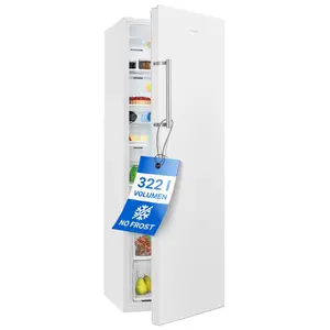 Freestanding refrigerator BOMANN VS7345, 322 L No Frost, white, electronic control, LED display