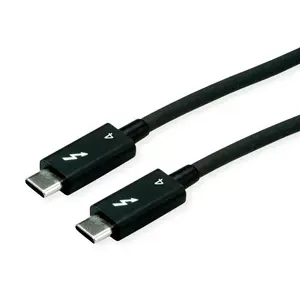 USB Cable ROLINE 11.02.9047 1.5m USB 3.2 Gen 1 USB C Black