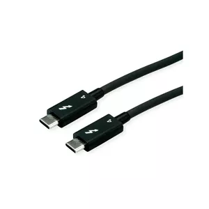 USB Cable ROLINE 11.02.9043 0.5m USB 3.2 Gen 1 USB C Black