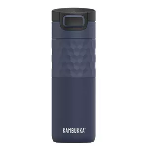 Termosflakons ceļojumiem Kambukka Etna Grip 500 ml, Denim Blue — vakuuma izolēts, hermētisks, 18/10 nerūsējošais tērauds
