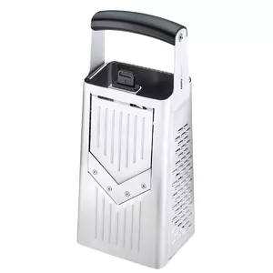 Box grater GEFU 10761 Black Silver Stainless Steel
