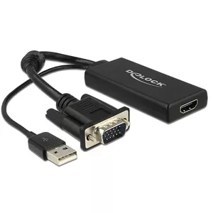Cable DeLOCK 0.25m VGA+USB2.0-A/HDMI