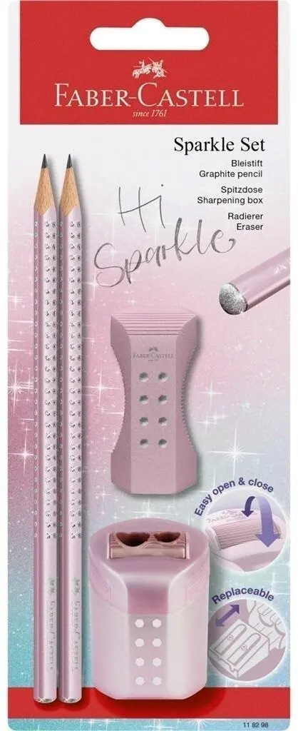 Faber-Castell 118298 grafīta zīmulis B, trīsstūrveida