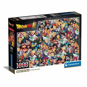 Puzle Clementoni Impossible Dragon Ball 1000 gab., gatavā izmēra 700×500 mm, multfilmas
