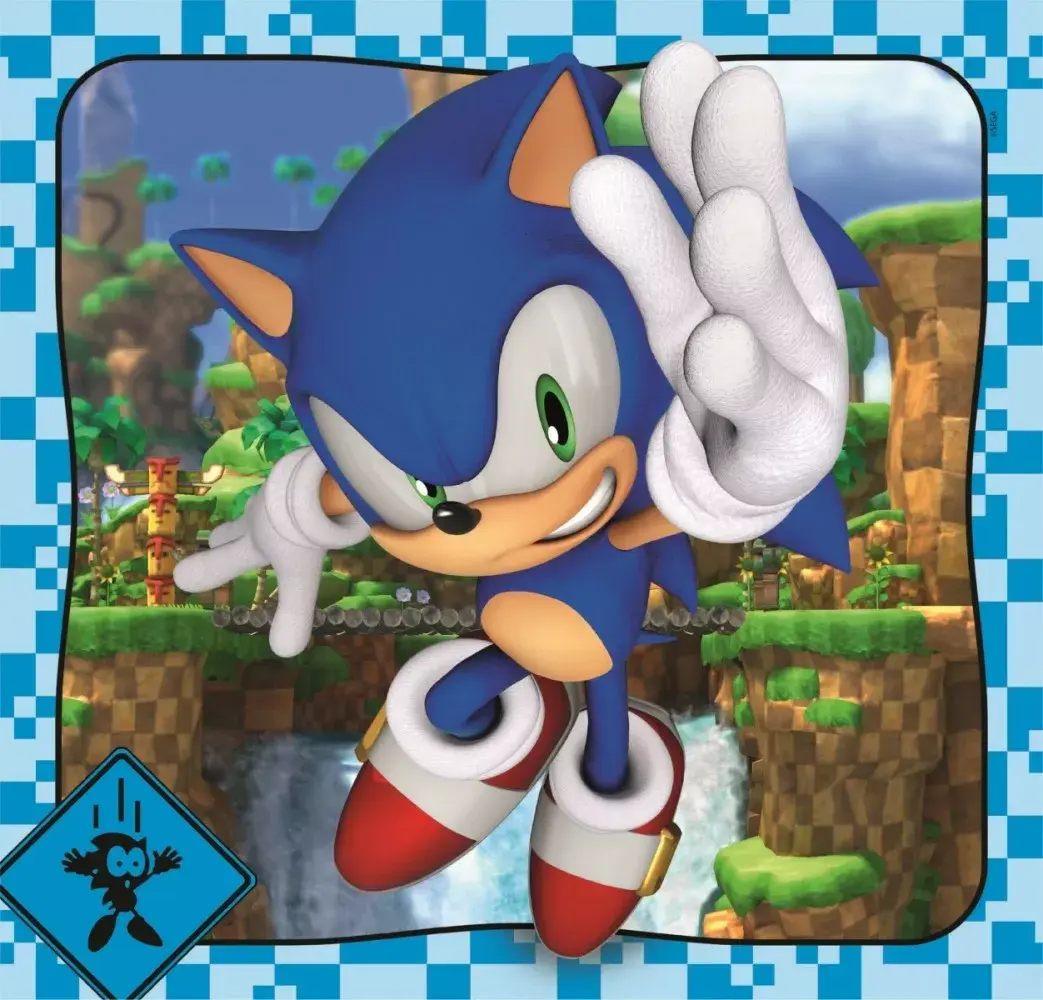 Clementoni Sonic 3×48 puzļu komplekts Photo 2